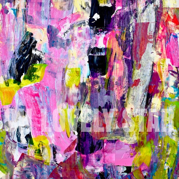 Lovely Star * Original Abstract Painting Art Print - Picture 2 of 6